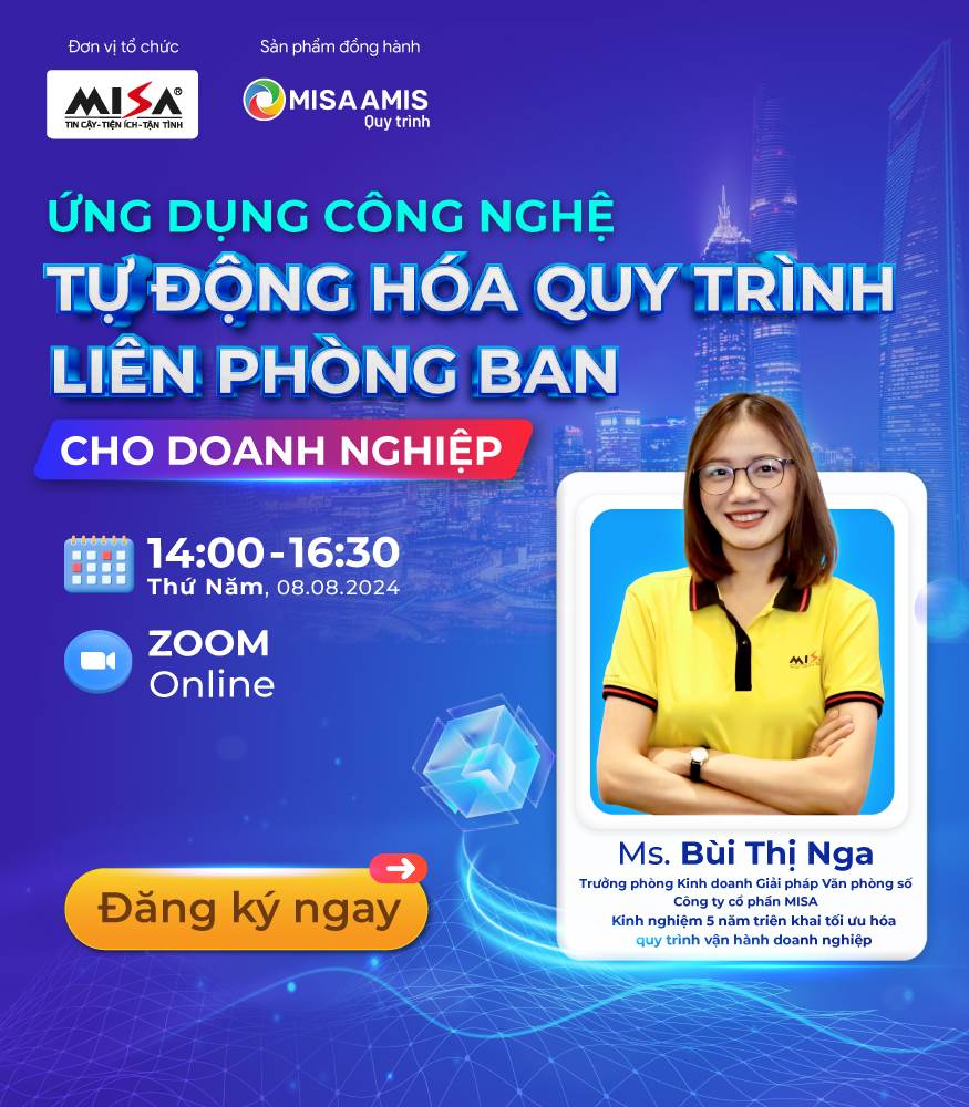 ỨNG DỤNG CÔNG NGHỆ TỰ ĐỘNG HÓA QUY TRÌNH LIÊN PHÒNG BAN TRONG DOANH NGHIỆP