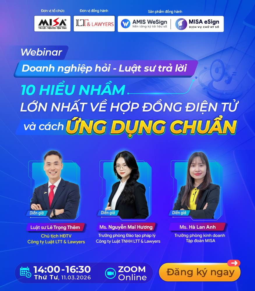 10 HIỂU NHẦM LỚN NHẤT VỀ HỢP ĐỒNG ĐIỆN TỬ VÀ CÁCH ỨNG DỤNG CHUẨN