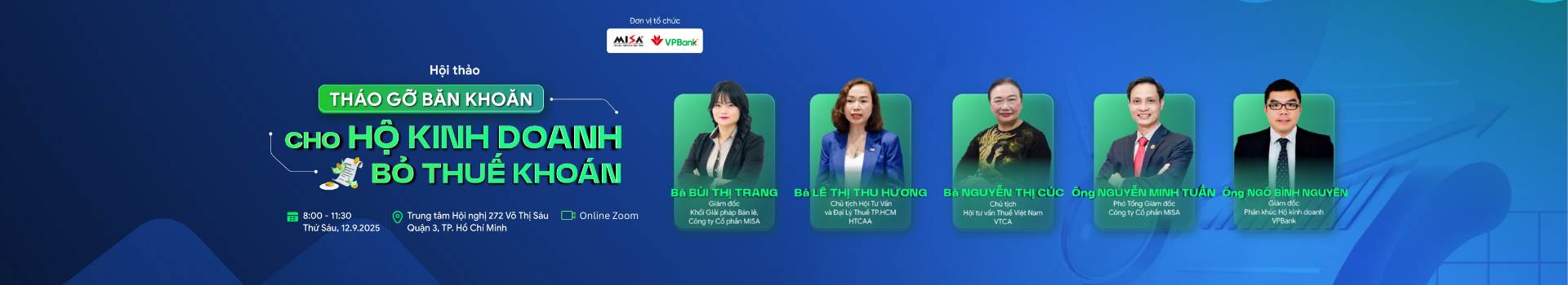[Online & Offline TP.HCM] THÁO GỠ BĂN KHOĂN CHO HỘ KINH DOANH BỎ THUẾ KHOÁN