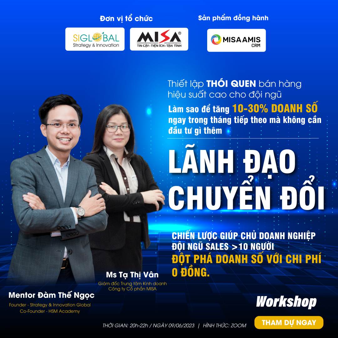 LÃNH ĐẠO CHUYỂN ĐỔI - CHIẾN LƯỢC TĂNG TRƯỞNG DOANH THU, LỢI NHUẬN VỚI CHI PHÍ 0đ