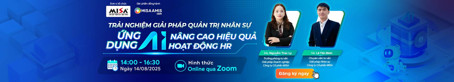 TRẢI NGHIỆM GIẢI PHÁP QUẢN TRỊ NHÂN SỰ - ỨNG DỤNG AI NÂNG CAO HIỆU QUẢ HOẠT ĐỘNG HR