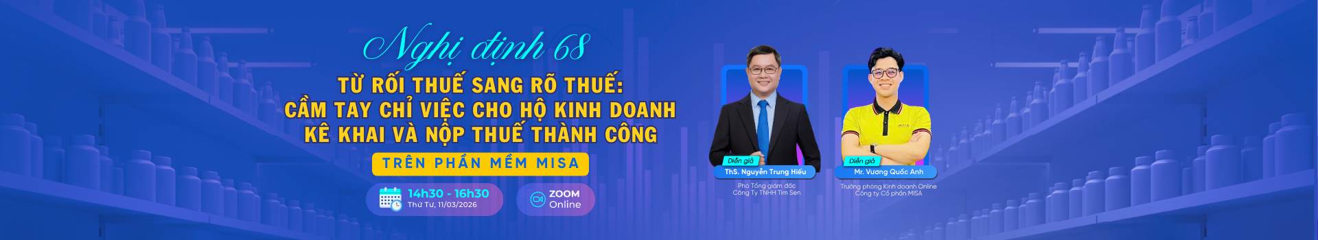 Nghị định 68 - từ rối thuế sang rõ thuế: Cầm tay chỉ việc cho hộ kinh doanh kê khai và nộp thuế thành công trên MISA