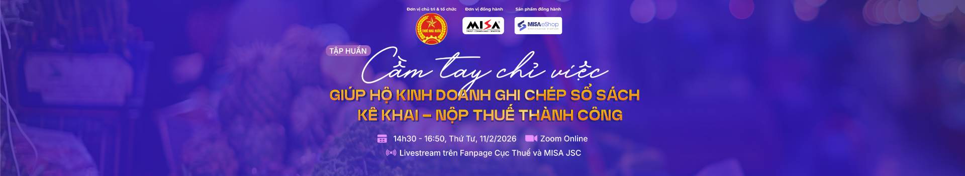 Tập huấn “cầm tay chỉ việc” giúp hộ kinh doanh ghi chép sổ sách - kê khai - nộp thuế thành công
