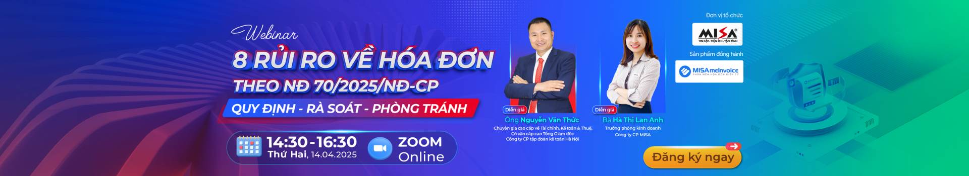 8 RỦI RO VỀ HÓA ĐƠN THEO NGHỊ ĐỊNH 70/2025/NĐ-CP: QUY ĐỊNH - RÀ SOÁT - PHÒNG TRÁNH