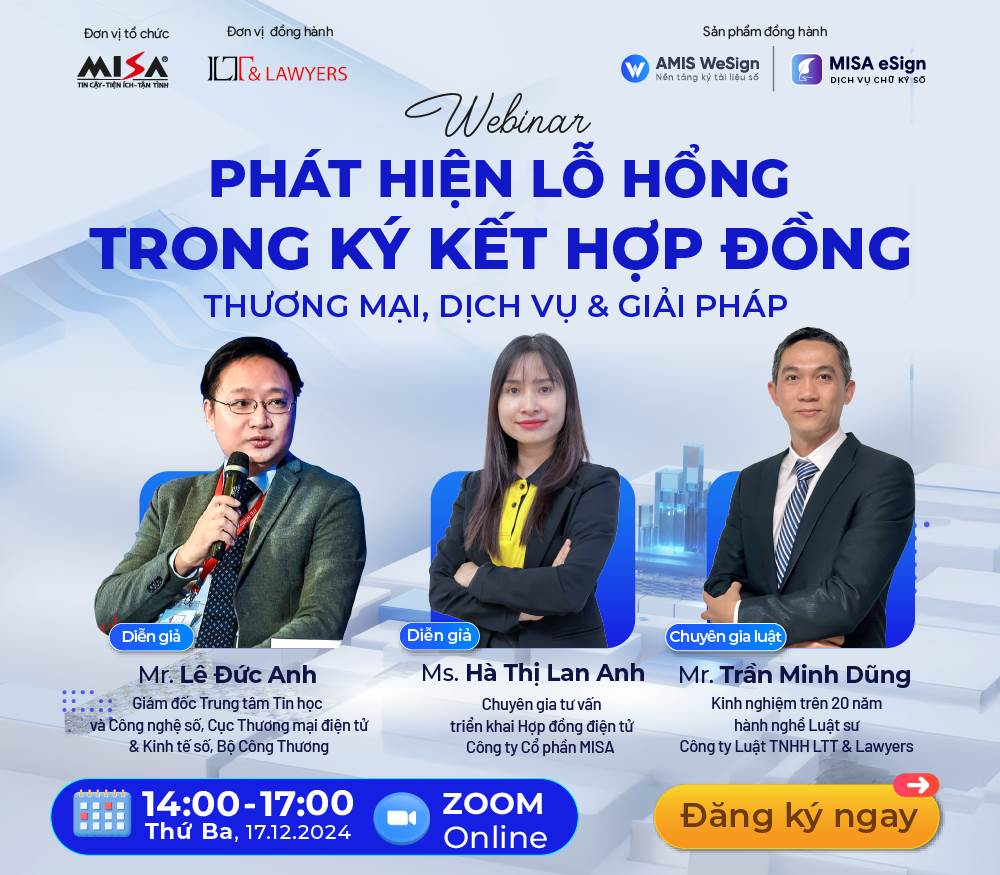 PHÁT HIỆN LỖ HỔNG TRONG KÝ KẾT HỢP ĐỒNG THƯƠNG MẠI DỊCH VỤ & GIẢI PHÁP