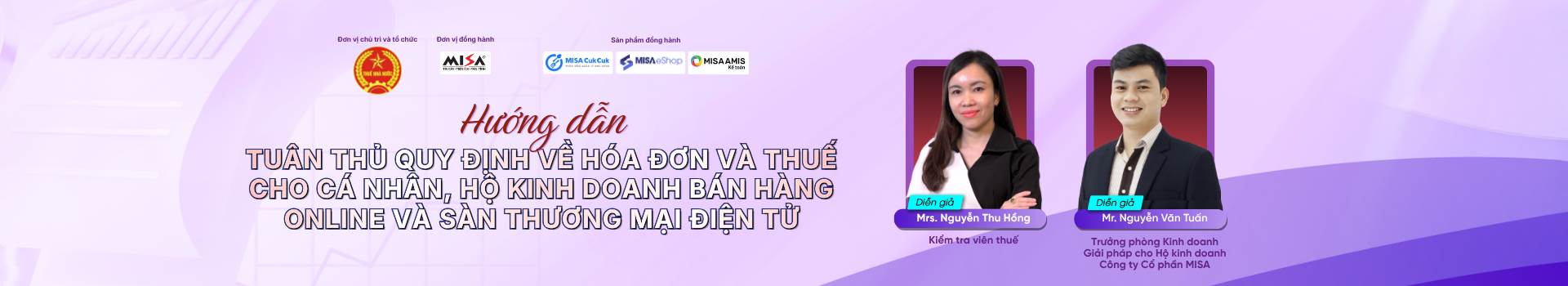 Hướng dẫn tuân thủ quy định về hóa đơn và thuế cho cá nhân, hộ kinh doanh bán hàng online và sàn Thương mại điện tử