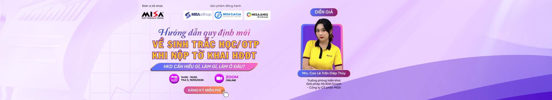 Hướng dẫn quy định mới về sinh trắc học/OTP khi nộp tờ khai HĐĐT: HKD cần hiểu gì, làm gì, làm ở đâu?