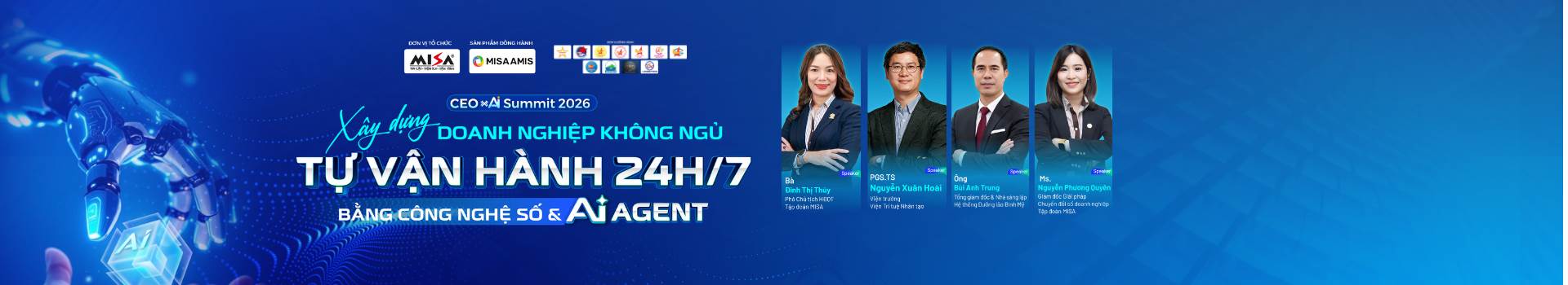 [Offline HCM] XÂY DỰNG DOANH NGHIỆP TỰ VẬN HÀNH 24/7 BẰNG CÔNG NGHỆ SỐ & AI AGENT