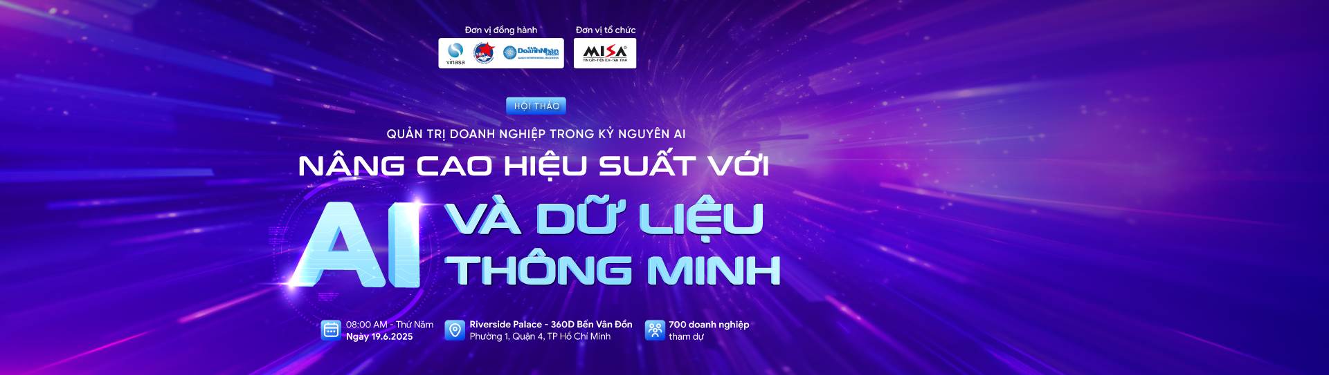 [Offline TP.HCM] QUẢN TRỊ DOANH NGHIỆP TRONG KỶ NGUYÊN AI: NÂNG CAO HIỆU SUẤT VỚI AI & DỮ LIỆU THÔNG MINH