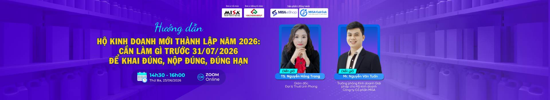 Hộ kinh doanh mới thành lập năm 2026: Cần làm gì trước 31/07/2026 để khai đúng, nộp đúng, đúng hạn?