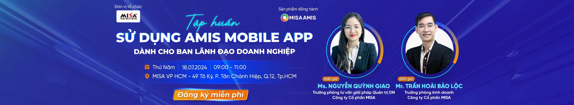 TẬP HUẤN SỬ DỤNG AMIS MOBILE APP DÀNH CHO BAN LÃNH ĐẠO