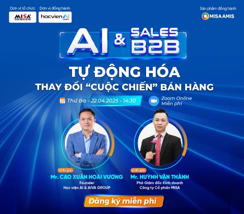 [Webinar] AI & SALES B2B - TỰ ĐỘNG HÓA THAY ĐỔI CUỘC CHIẾN BÁN HÀNG