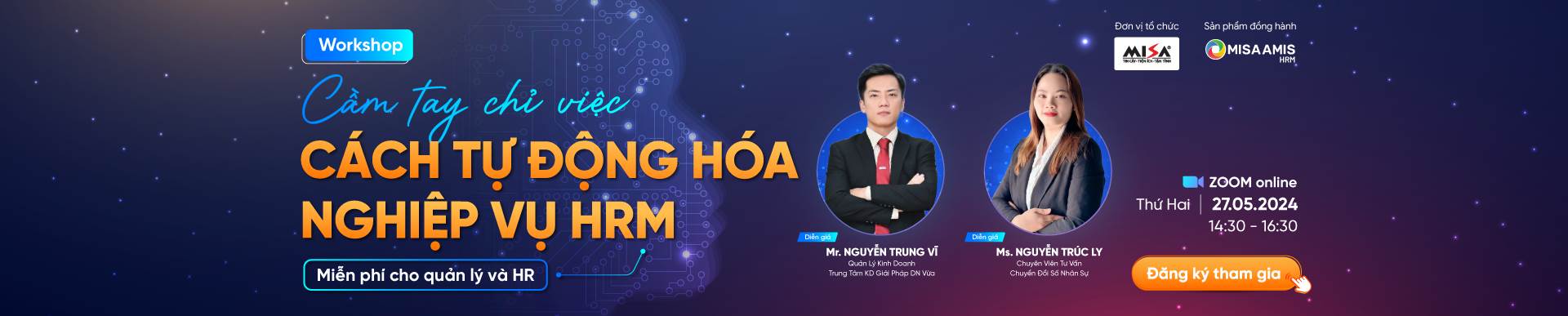 "Cầm tay chỉ việc" CÁCH TỰ ĐỘNG HÓA NGHIỆP VỤ HRM - Miễn Phí Dùng Thử Cho Quản Lý & HR