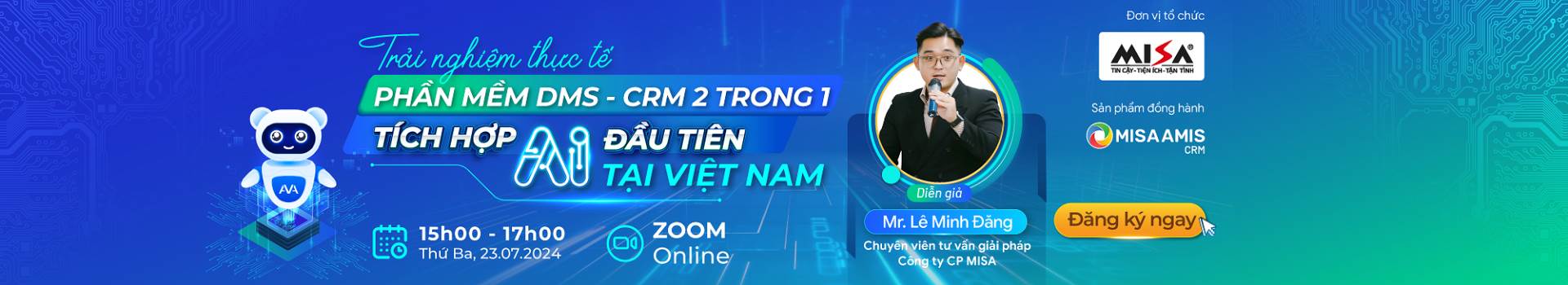 TRẢI NGHIỆM GIẢI PHÁP DMS - CRM - TÍCH HỢP AI ĐẦU TIÊN TẠI VIỆT NAM