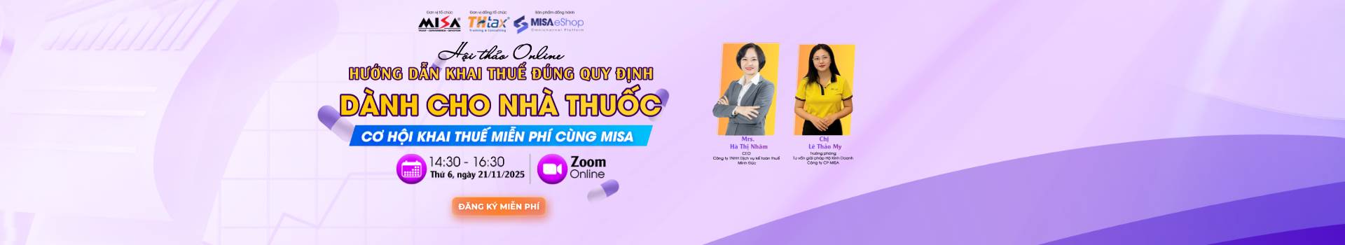 [Online Zoom] HƯỚNG DẪN KHAI THUẾ ĐÚNG QUY ĐỊNH PHÁP LUẬT CHO NHÀ THUỐC