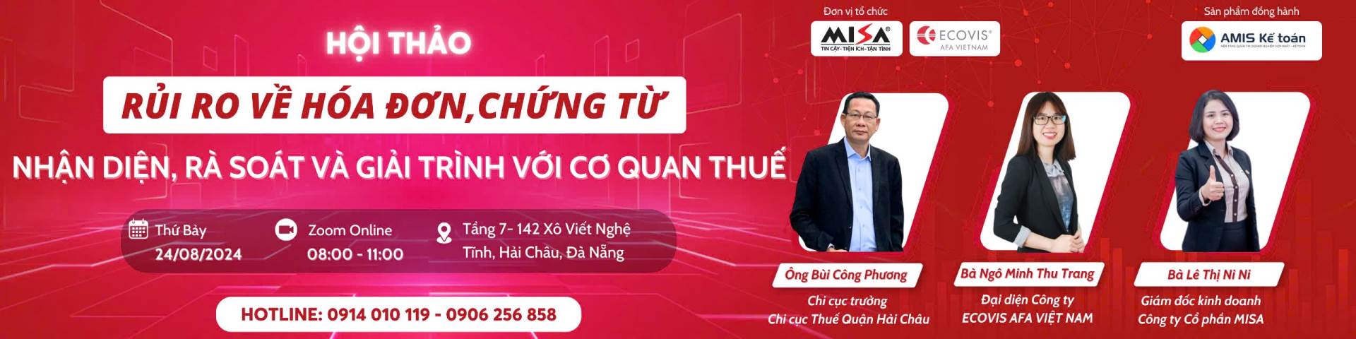 HỘI THẢO CHUYÊN ĐỀ: "QUẢN LÝ RỦI RO VỀ HÓA ĐƠN, CHỨNG TỪ: NHẬN DIỆN, RÀ SOÁT VÀ GIẢI TRÌNH VỚI CƠ QUAN THUẾ"