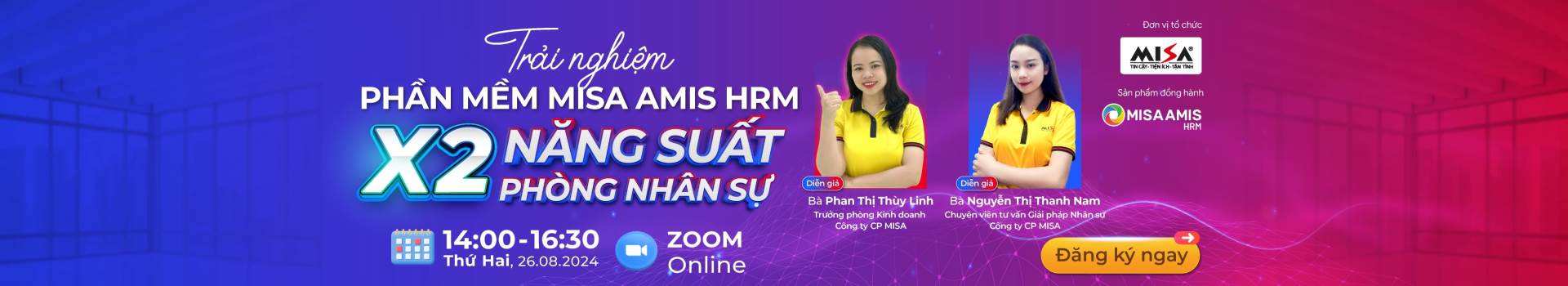 TRẢI NGHIỆM PHẦN MỀM MISA AMIS HRM: x2 NĂNG SUẤT PHÒNG NHÂN SỰ