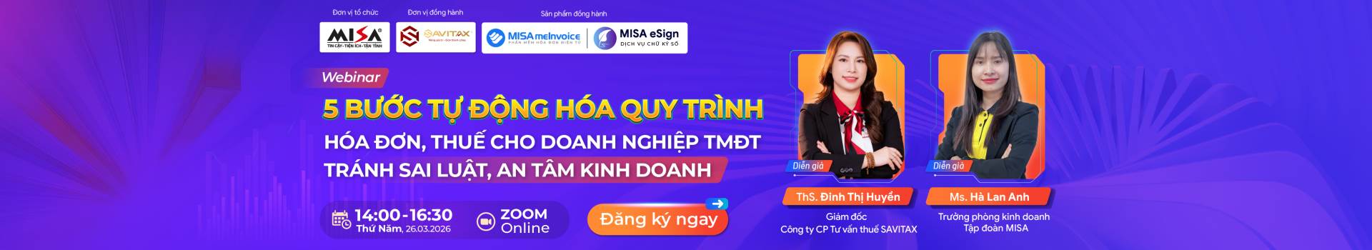 5 BƯỚC TỰ ĐỘNG HÓA QUY TRÌNH HÓA ĐƠN, THUẾ CHO DN TMĐT - TRÁNH SAI LUẬT, AN TÂM KINH DOANH