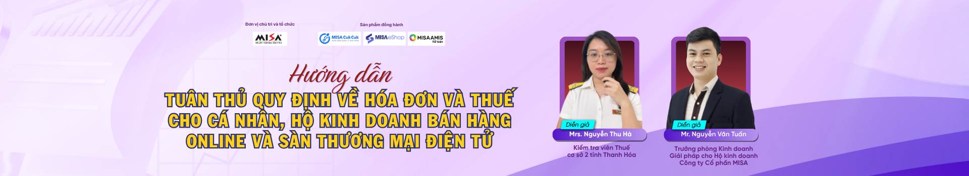 Hướng dẫn tuân thủ quy định về hóa đơn và thuế cho cá nhân, hộ kinh doanh bán hàng online và sàn Thương mại điện tử